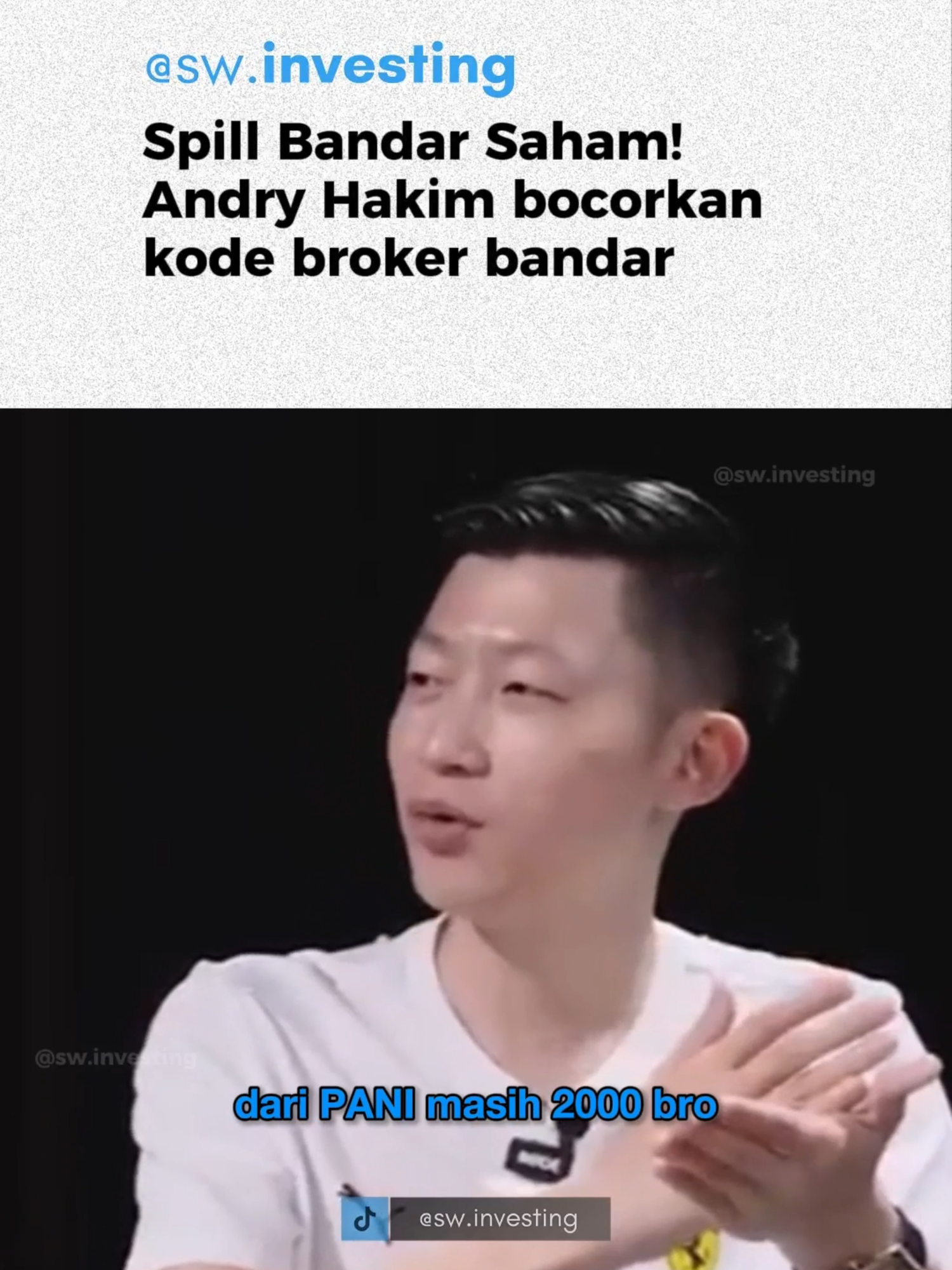 RF ini siapa ya kok punya info A1? #andryhakim #stockwise