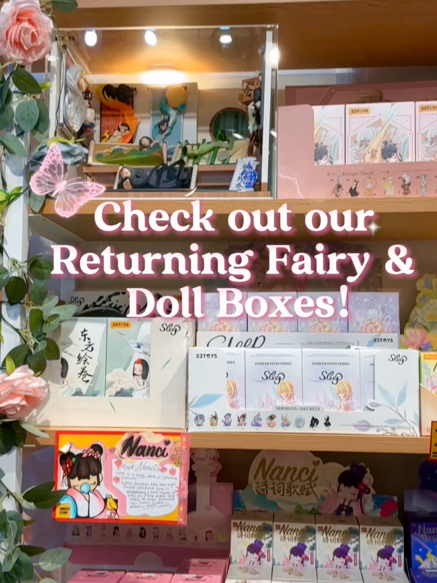 💕🌸We are welcoming back some beautiful Fairy and Doll blindboxes that are now back in stock! Stop by Neko Stop today to check out all these wonderful returning series!🌸💕 #losangeles #blindbox #kawaii #kawaiiaesthetics #nekostop #littletokyo #littletokyola #collectibles #figure #pretty #SmallBusiness #cute #nekostoplittletokyo #collector #littletokyolosangeles #rolife #Nanci #52toys #sleepingfairys