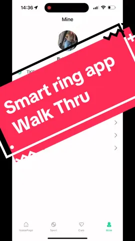The app that comes WITH the smart ring!!! Pretty cool and I’m impressed so far!! DOID I MENTION HOW CUTE IT IS!?!?