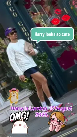 Harry in London, 17 August 2025 #harrystyles #harrystylesupdates #harrystylesvideos 💚🍒