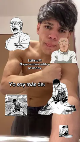 Puro fajador de este lado #hajimenoippo #kamogawa #boxeo #fajador #estilistas 