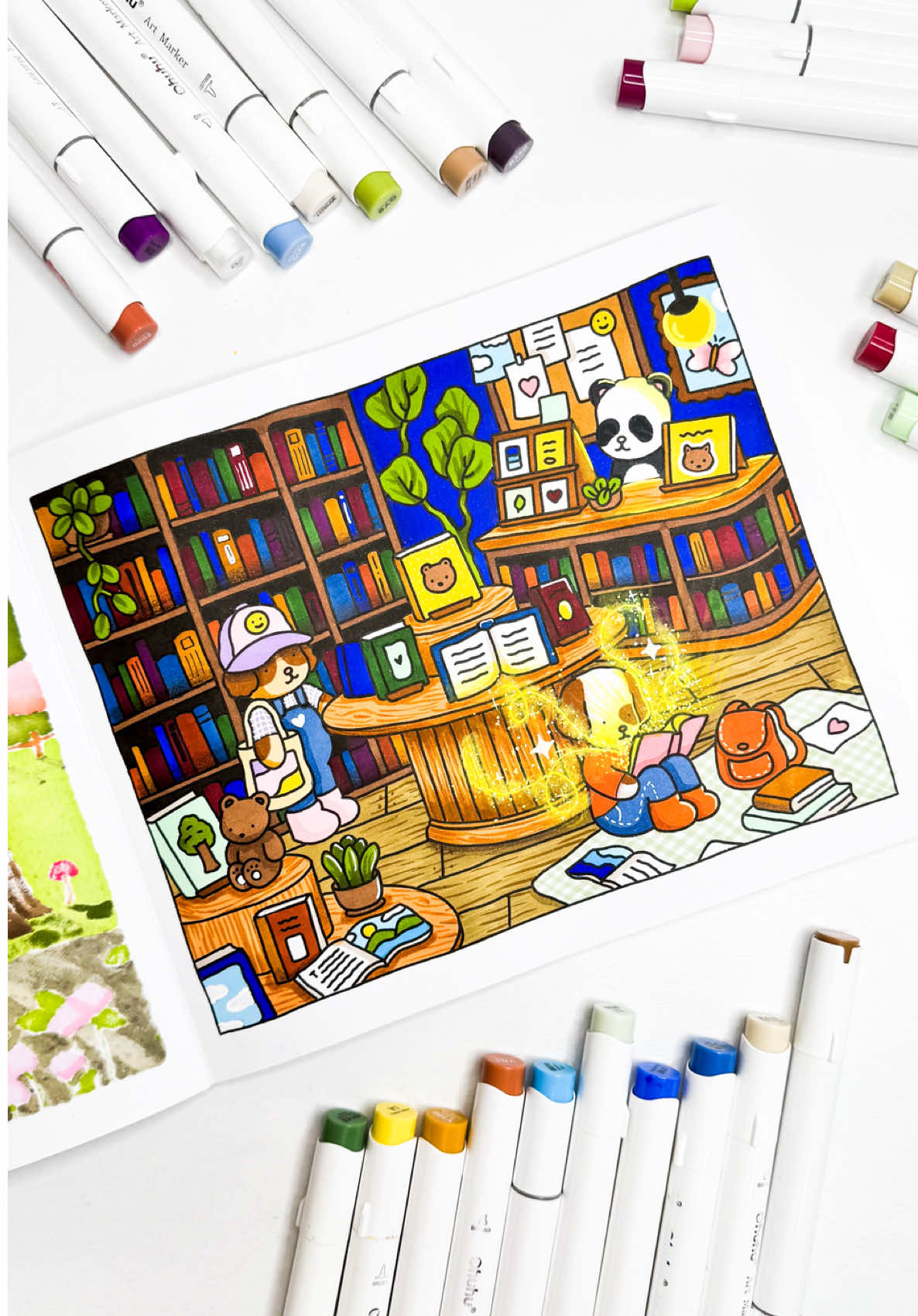 Livraria 📚 Livro Bobbie Goods • DIAS FRIOS ❄️  #CoresdoLucas #ohuhu #ohuhumarkers #coloringbook #coloring  