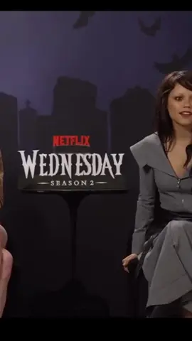 SHES SO LOST IM CRYING #fyp #foryou #foryourpage #jennaortega #Wednesday #wednesdayaddams #netflix #wednesdaynetflix #wednesdayseason2 #emmamyers #gwendolinechristie #interview 