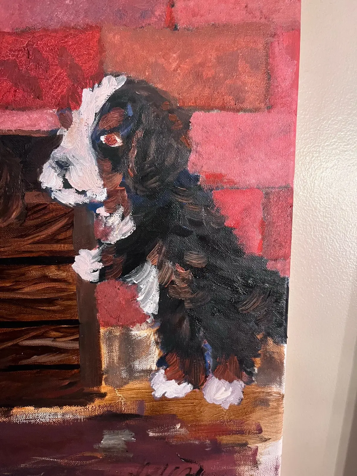 #OG #fyp #art #oilpainting #puppies 