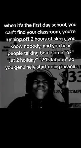 the first day of school, then the schedule is the worst thing ever, and all of your friends are at another school so you're now a random with others 🫩✌️ #giftok #ishowspeedclipz #relateable #firstdayofschool #67 