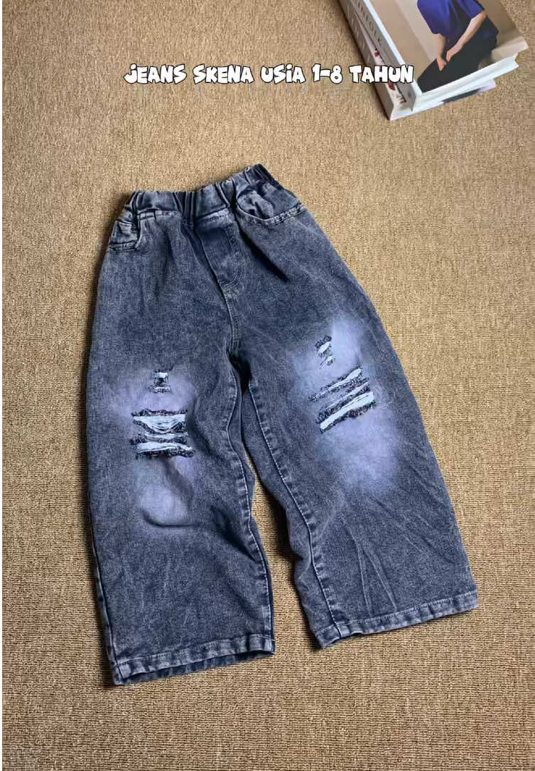 Rekomendasi jeans skena anak model ripped 😍 #jeansanak #outfitskenacowok #outfitanaklakilaki #ootdanaklakilaki 