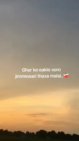#creatorsearchinsights2025  Ghar ko ma eaklo xoro jimmewari thaxa mali ..❤️‍🩹