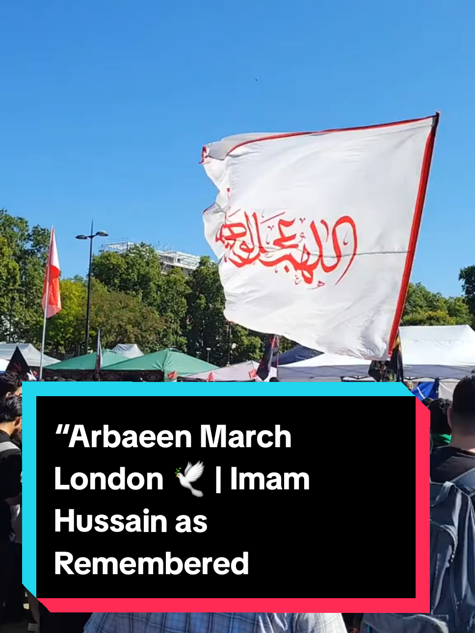 🌙 Millions Remember Imam Hussain | Arbaeen London #london 