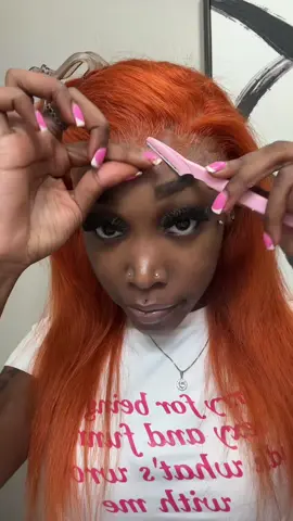 reinstall … 😭 most definitely taking out asap but cute #fyp #post30daychallenge #wiginstall #gingerwig 