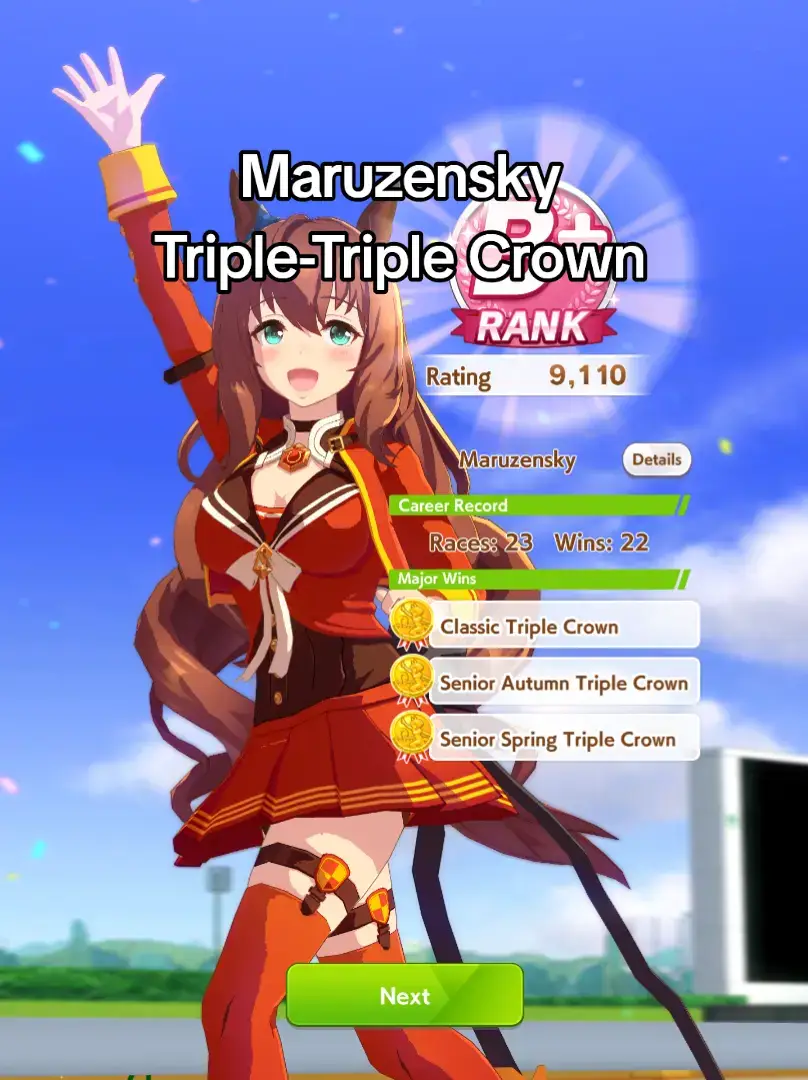 The Supercar, Maruzensky. All rounder - Triple Crown build. Just for fun build.  #umamusume  #ウマ娘プリティーダービー  #ウマ娘   #マルゼンスキー 