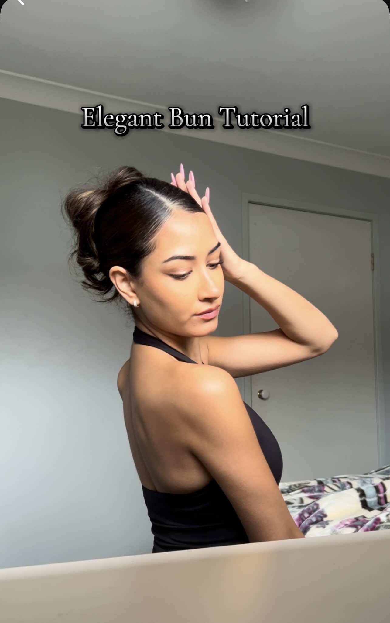 90's slick back style #hairtok #hairinspiration #learnfromme #updohairstyle #hairtutorial #formalhairstyle #90shairstyle 