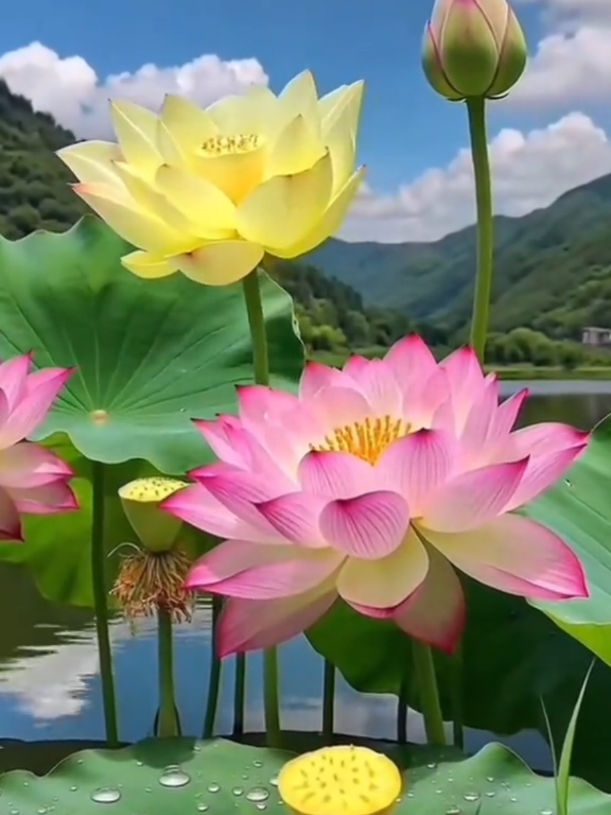 Hoa Sen tươi đẹp... #hoasen  #hoasenhong  #senhong  #damsen  #ynghiahoasen 