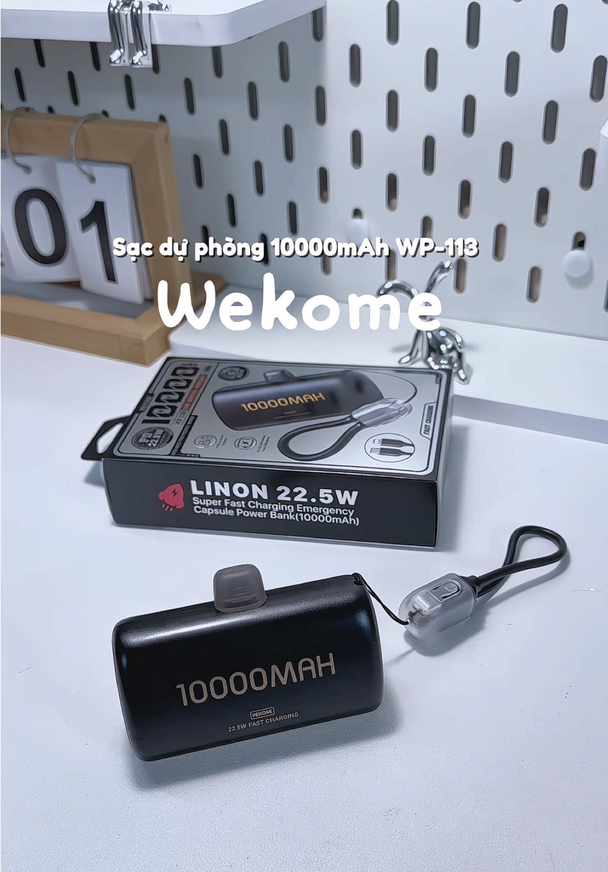 Ra ngoài mang theo e sạc này tiện ghê #sacduphong #sacduphong10000mah #wekome #xh #sacmini 