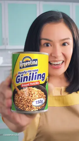 Dito ka na sa Argentina Pork Giniling! Sing sarap ng fresh pork giniling dahil it’s made with 💯real pork! 🐷 Based on a consumer study among housewives in Metro Manila & Batangas from 2/13 to 3/12/25.   P28 lang SRP! Halos kalahati ng presyo vs. fresh kasim pork giniling; from PSA, 6/2025, nationwide. 😲 #Ginilingan 