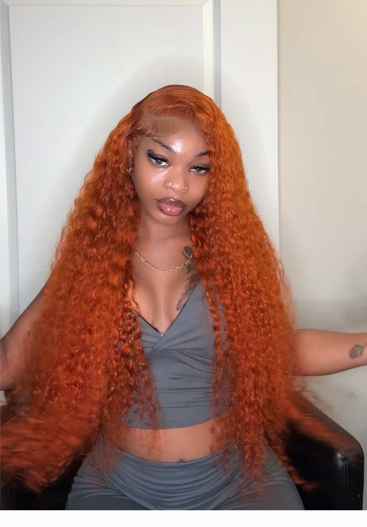 Hair From @Zlike Wigs😍😍 Loveee Link In My Bio #fyp #wiginfluencer #zlikehair #ginger #gingerhair #wiginstall #blackgirlmagic 