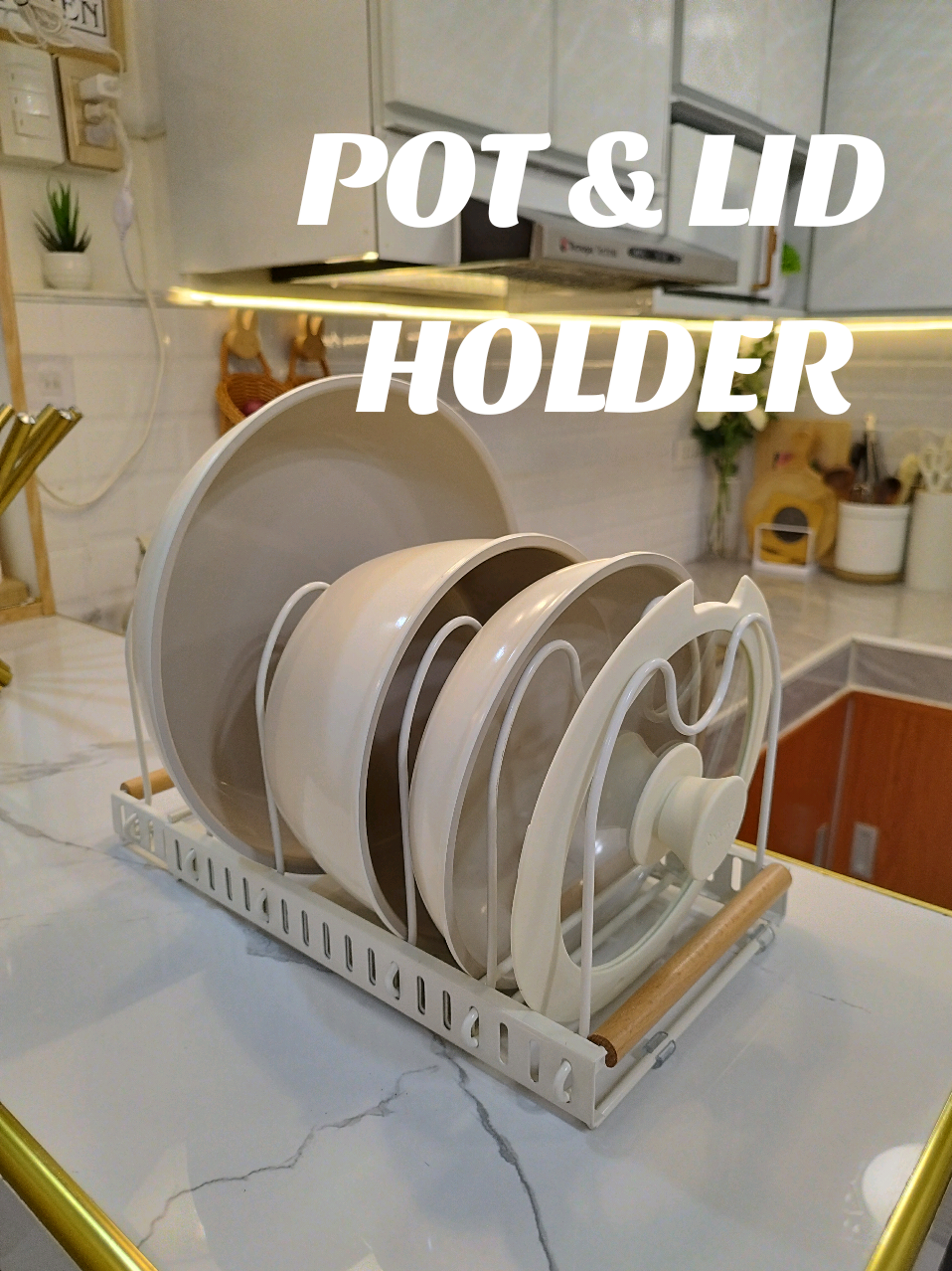 - LOOK HOW ORGANIZE MY KITCHEN ESSENTIALS😍 #mrsgriño #potlidholder #kitchenorganizer #kitchenrack #fyp 