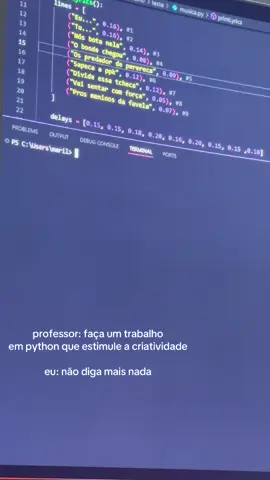 😌 #foyoup #python #programacao #song #computacao 