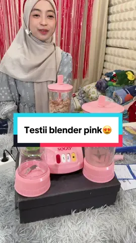 Kacang tanah halus tergiling pake blender dari sogo yang warna pink🥰#fyp #blender #sogo #blenderpink 