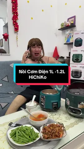 Nồi cơm điện HiChiKo 1L - 1.2L, mâm nhiệt dày, giữ nhiệt lâu, lòng nồi phủ chống dính ceramic an toàn cho sức khoẻ #dangdiep26488 #dangdiep1988 #hichiko #xuhuong #giaitritiktok 