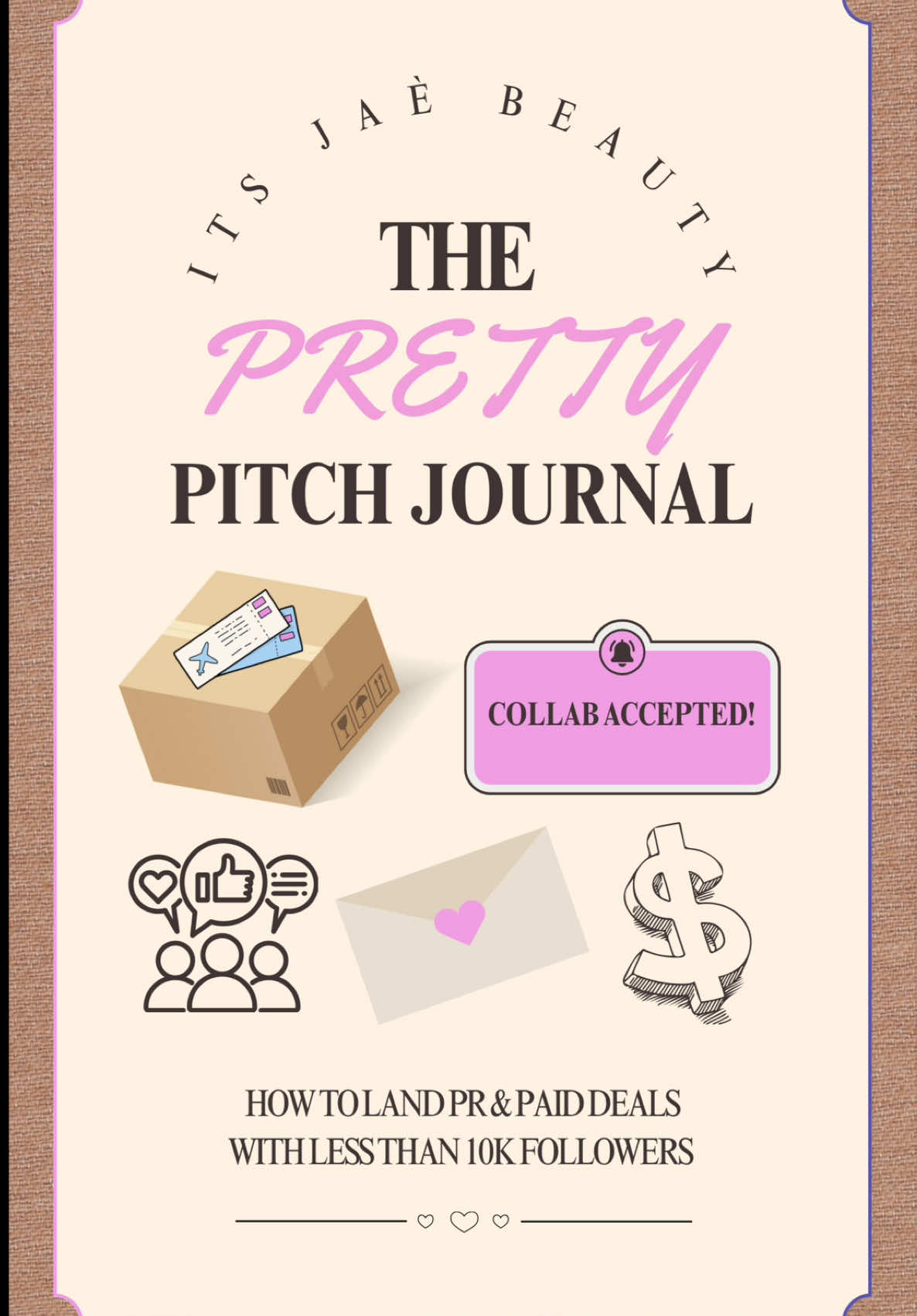 🩷🫶🏽 The Pretty Pitch Journal ebook will be out 8/18 make sure you grab one & start working towards those goals! ✨ #smallcreatorsupport #smallcreatorsontiktok 