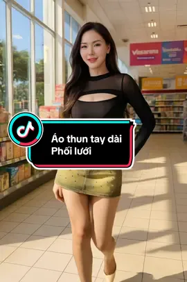 Áo thun tay dài phối lưới cho các chị em giá chỉ 89k #xuhuong #thinhhanh #aothun #aothundaitay #aothuntaydaiphoiluoi 