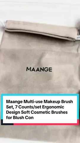 Maange Multi-use Makeup Brush Set, 7 Counts/set Ergonomic Design Soft Cosmetic Brushes for Blush Contour Highlighter Concealer, Professional Facial Detailing Makeup Tools for Women & Girls, Makeup, Makeup Brushes Set, Multitask, Makeup Tips, Glam Beauty. #makeupbrush #brush #makeupbrushes #makeupbrushsets 