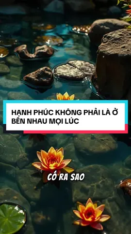 HẠNH PHÚC KHÔNG PHẢI LÀ Ở BÊN NHAU MỌI LÚC…#baihoccuocsong #chữalành #tinhyeu #tâmtrạng #tâmsự 