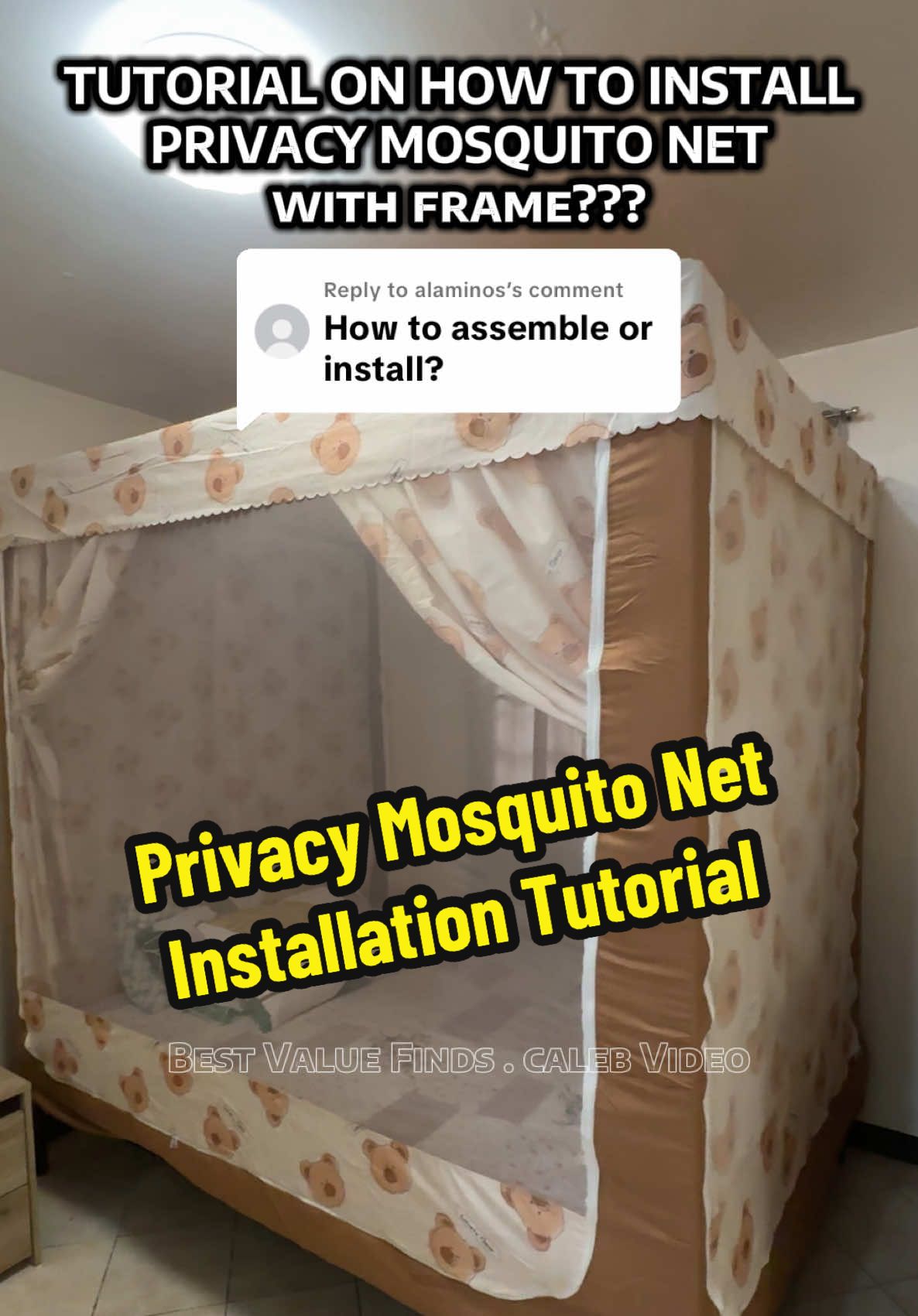 Replying to @alaminos TUTOTIAL on how to install privacy mosquito net with frame and curtain 💯 #MosquitoNet #UpgradedMosquitoNet #PrivacyMosquitoNet #3ZipperDoorMosquitoNet 