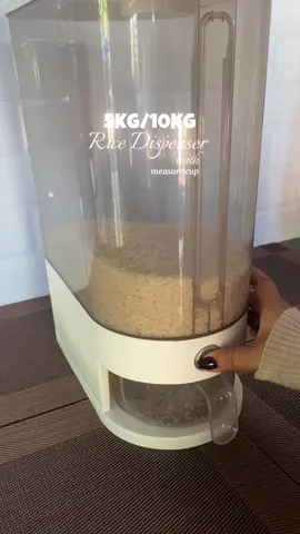 space saver 5kg/10kg rice dispenser 🌾 #ricedispenser #automaticricedispenser #fyp #budolfinds #foryou 