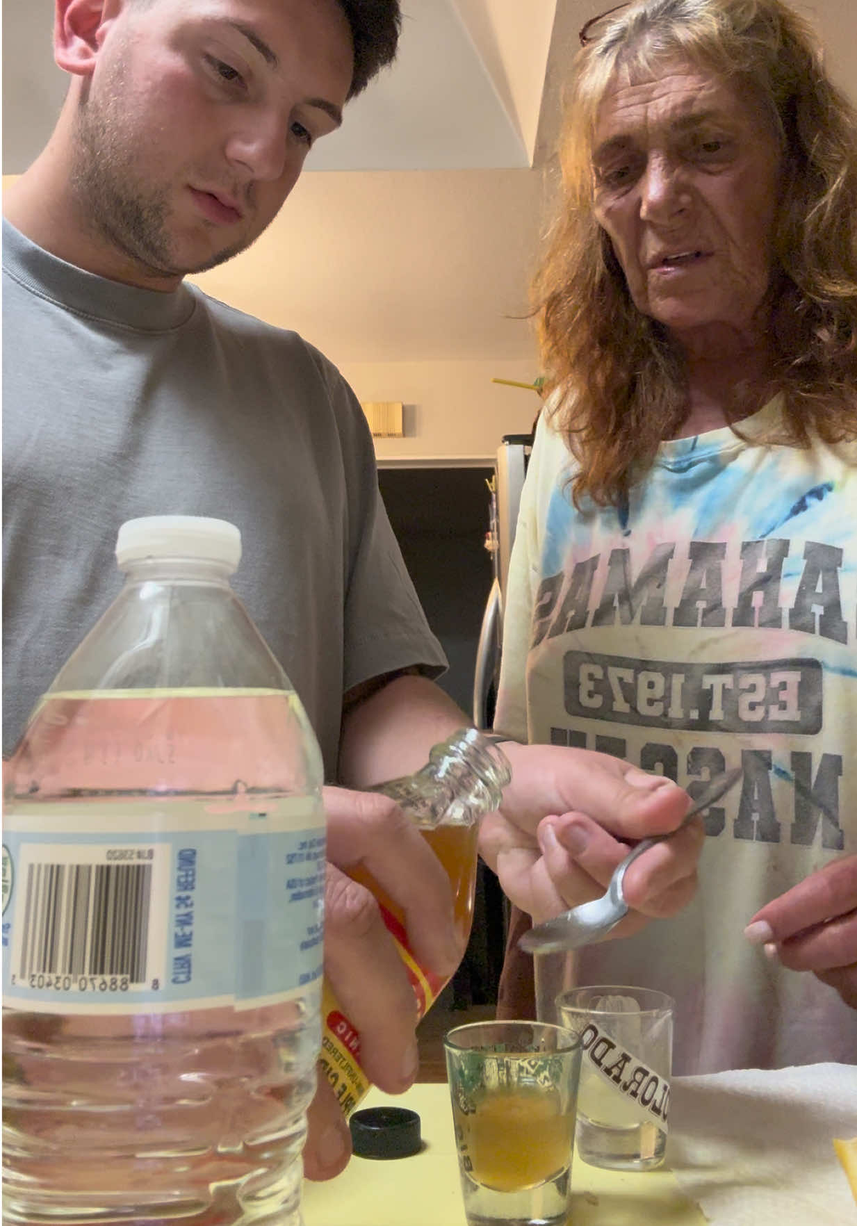Me and my mom tried the pink salt diet/apple cider vinegar diet and we don’t know if we did it right #pinksaltdiet #weightloss #MomsofTikTok #epicfail #viralvideo 