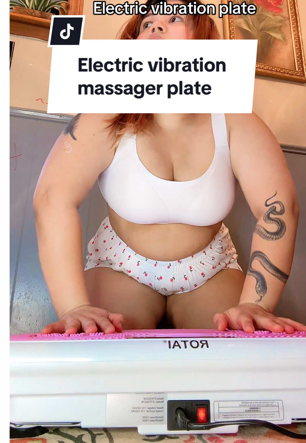 This will burn your calories and also helps or muscle relaxation #rotai #rotaivibrationplate #rotaivibrationplatefitness #tiktokshop #lymphaticdrainage 