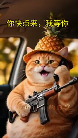 The tiger and the fat orange cat actually dared to double-cross each other. #aicat #foryoupage #meow 