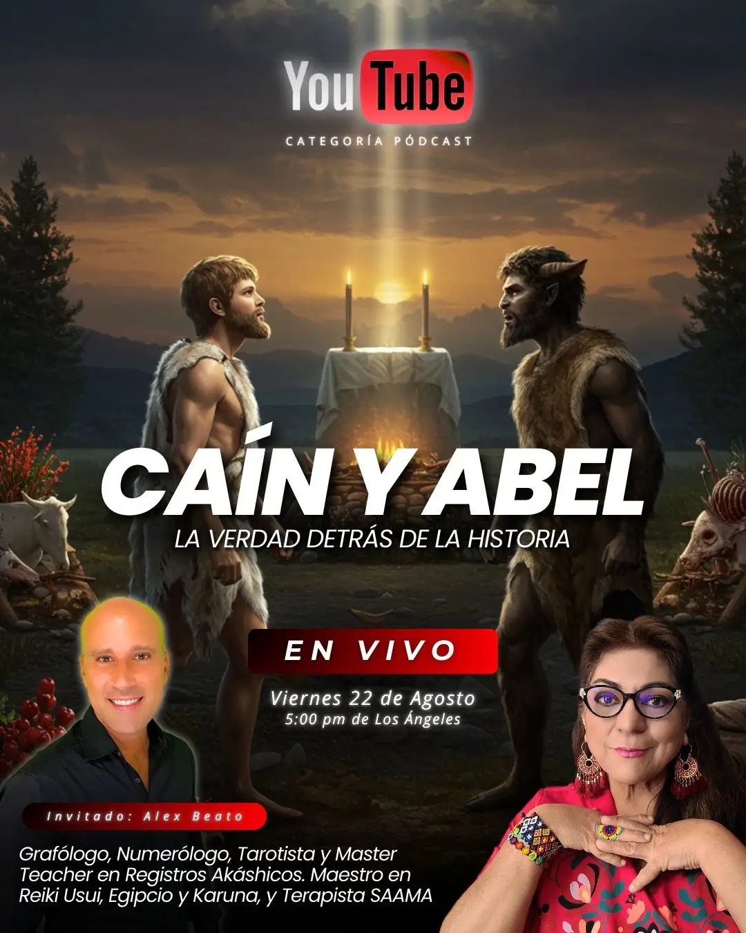 ¡Viernes 22 de Agosto en YouTube! CAÍN Y ABEL La verdad detrás de la historia 😮🚨 *De preferencia míralo en vivo, este video puede ser editado o borrado de las redes 😮 ⚠️ 🤷‍♀️Muchos nos escriben indicando que no reciben las alertas de YouTube 😰, sigue nuestro Telegram y WhatsApp, allí avisamos todos los en Vivos de Naryha, YouTube, Facebook, Instagram y Tiktok, 🤩 🚨Solo Alertas 🚨 https://naryha.com/ 👈😉 Aquí encuentras el grupo de alertas