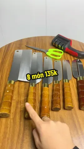 Bộ dao thép trắng đang giảm 135k #bodaothepkhongri #daotheptrang #daotheptrangkhonggi #dao #xuhuong  @Tạp Hoá Mai Mai  @Mẹ Trâm Anh  @Mẹ Trâm Anh 