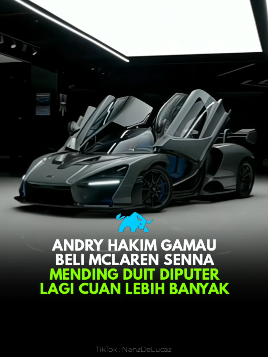 Daripada beli mclaren mending tunggu market bagus trus all in 💸 #mclarensenna #sportscar #andryhakim #stockwise #foryoupage 