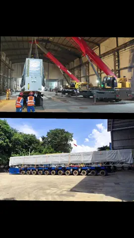 Pengangkatan metrial Ramdoor dengan berat 33 Ton, Tandem menggunakan 2 crane mobile Sany 55 Ton 💪💪bersama @Fourtysix  #operatorcraneindonesia #mobilecrane #craneoperator #alatberat #storykuli 