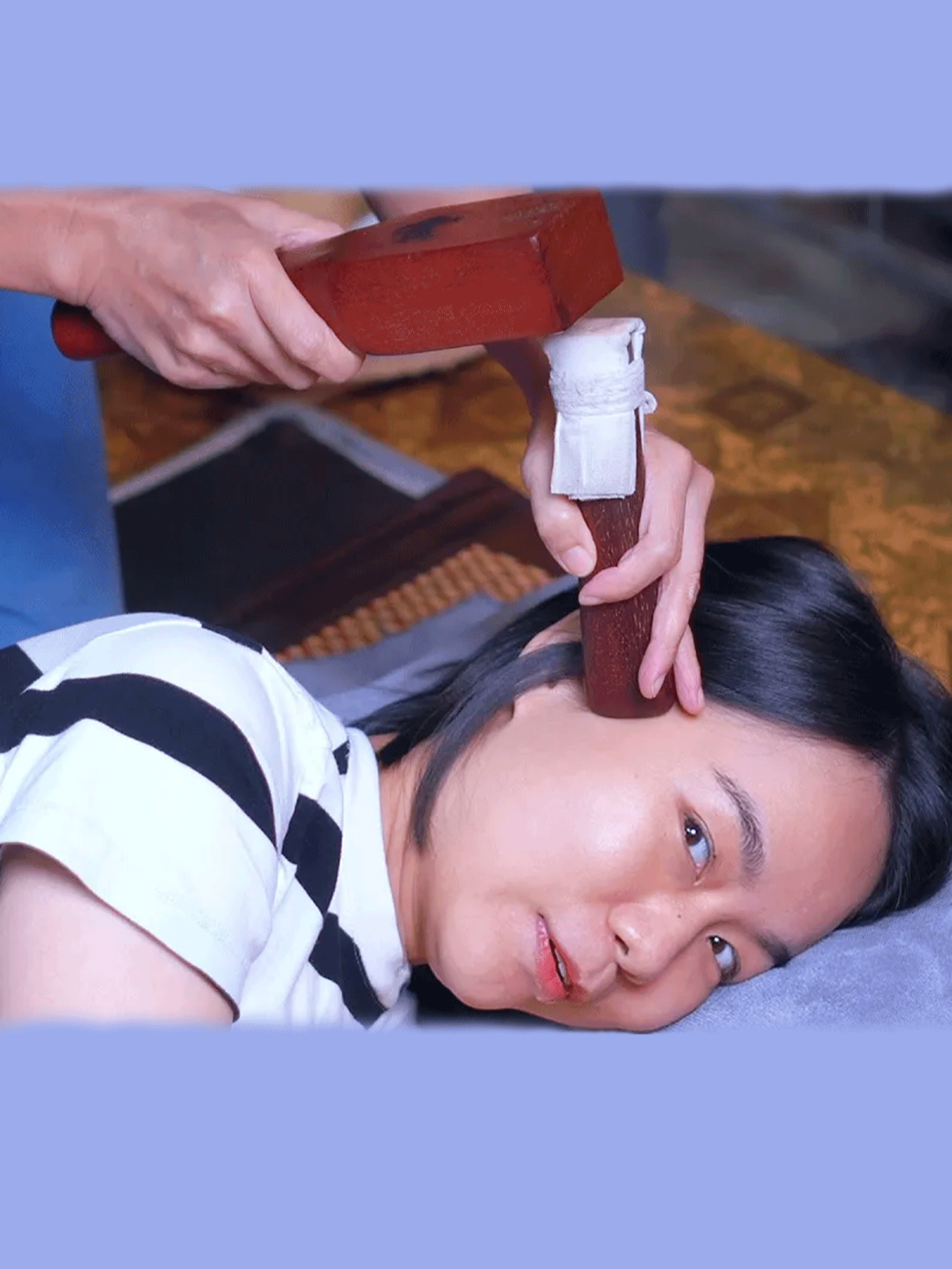 ASMR Hammer Massage | Traditional Thai “Tok Sen” Therapy | นวดตอกเส้นตำรับไทย 잠이 잘오는 망치 마사지 | 고대 치앙마이 톡센 요법 #asmr #relax #massage #asmrsleep #shiliasmr #toksenmassage #thailand🇹🇭 #thaimassage Watch the Full video on my YouTube channel