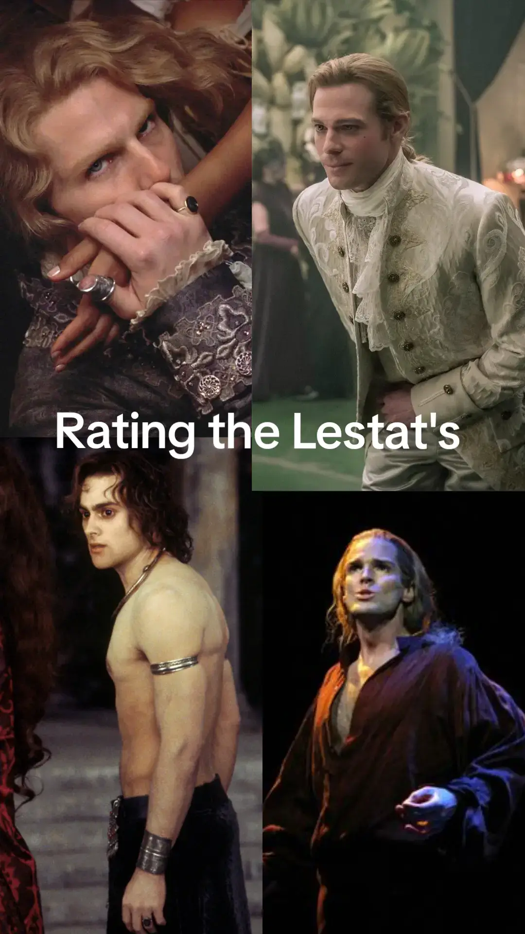 my options and such. I think they all work on different aspects of Lestat, like how each book gives us a new version of the character. #lestatdelioncourt #interviewwiththevampire #iwtv #thevampirelestat 