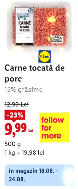 Carne tocată de porc #promo #deal #stoprisipa #tik_tok #lidl 