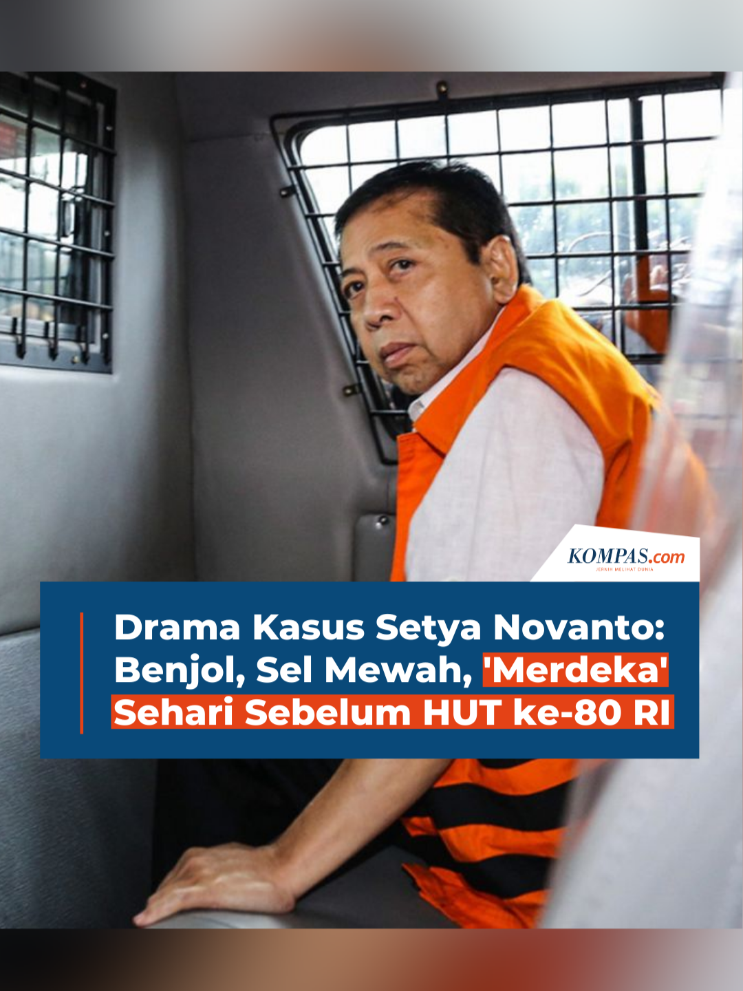 Sehari sebelum HUT ke-80 RI, Setya Novanto sudah merdeka duluan.  Mantan Ketua DPR dan terpidana korupsi e-KTP itu resmi bebas bersyarat dari Lapas Sukamiskin dengan wajib lapor.  Ingat kasus dramatisnya? Kepala benjol usai tabrak tiang listrik sampai hidup di sel mewah pernah disorot masyarakat. Penulis: Irfan Kamil, Ardito Ramadhan, Haryanti Puspa Sari, Robertus Belarminus  Kreatif: Nabilla Mutiara  Produser: Elizabeth Ayudya Ratna Rininta   +  #SetyaNovanto #Korupsi #E-KTP  ##Voice