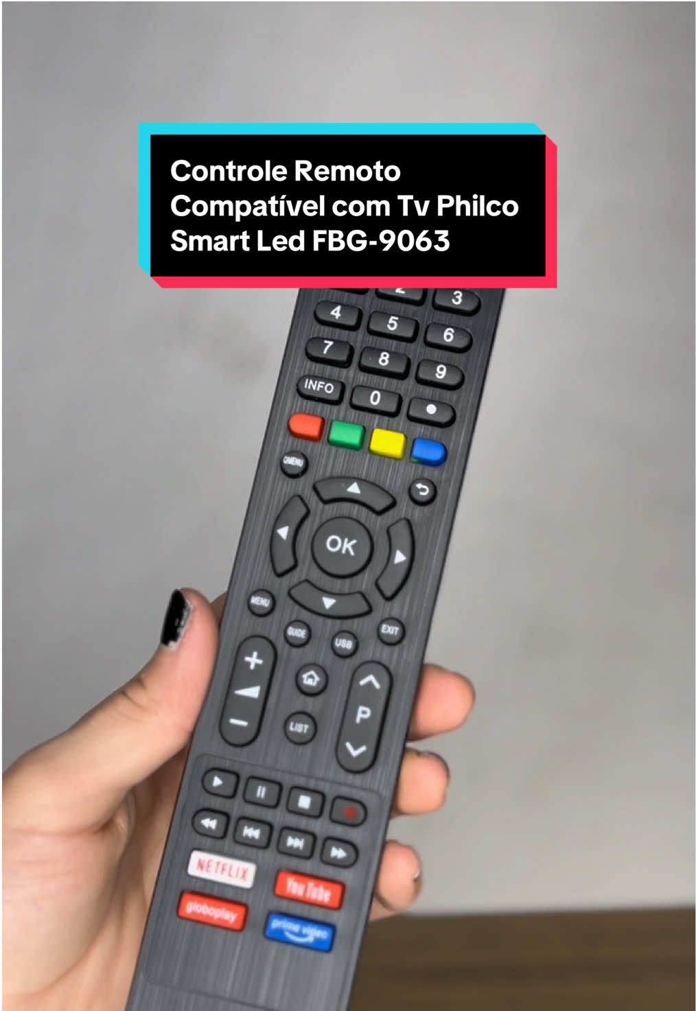 Controle Remoto Compatível com Tv Philco Smart Led FBG-9063 #controleremoto #tiktokshop #fyp #viral #tv 