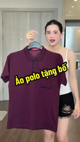 Bao lâu rồi mọi người chưa tặng quà cho bố#kieugialinh #aopolonam #aotrungnien 