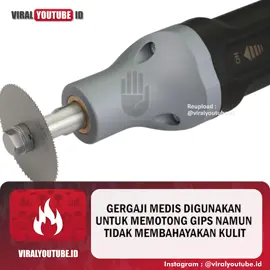Meskipun gergaji medis dirancang untuk memotong material keras seperti gips, gergaji medis tidak berbahaya bagi kulit jika digunakan dengan benar. Gergaji ini bekerja dengan bergetar, bukan berputar, dan kulit yang lembut serta fleksibel dapat menyerap getaran tersebut tanpa terpotong. Namun, penggunaan yang tidak tepat dapat menyebabkan cedera pada kulit atau luka bakar, oleh karena itu, sangat penting untuk ditangani oleh tenaga medis terlatih.