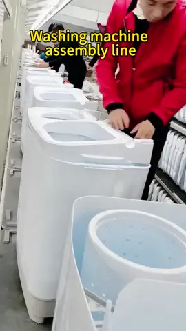 Washing machine assembly line #washingmachineproductio #washingmachineproductionline #washingmachinemold #washingmanchineequipment #washingmachinecabinet #washingmachinepart#washingmachineR&D#washingmachinefirstsample#washingmachinefactory#washingmachinedesign#foryou #tiktokviral #tiktok 