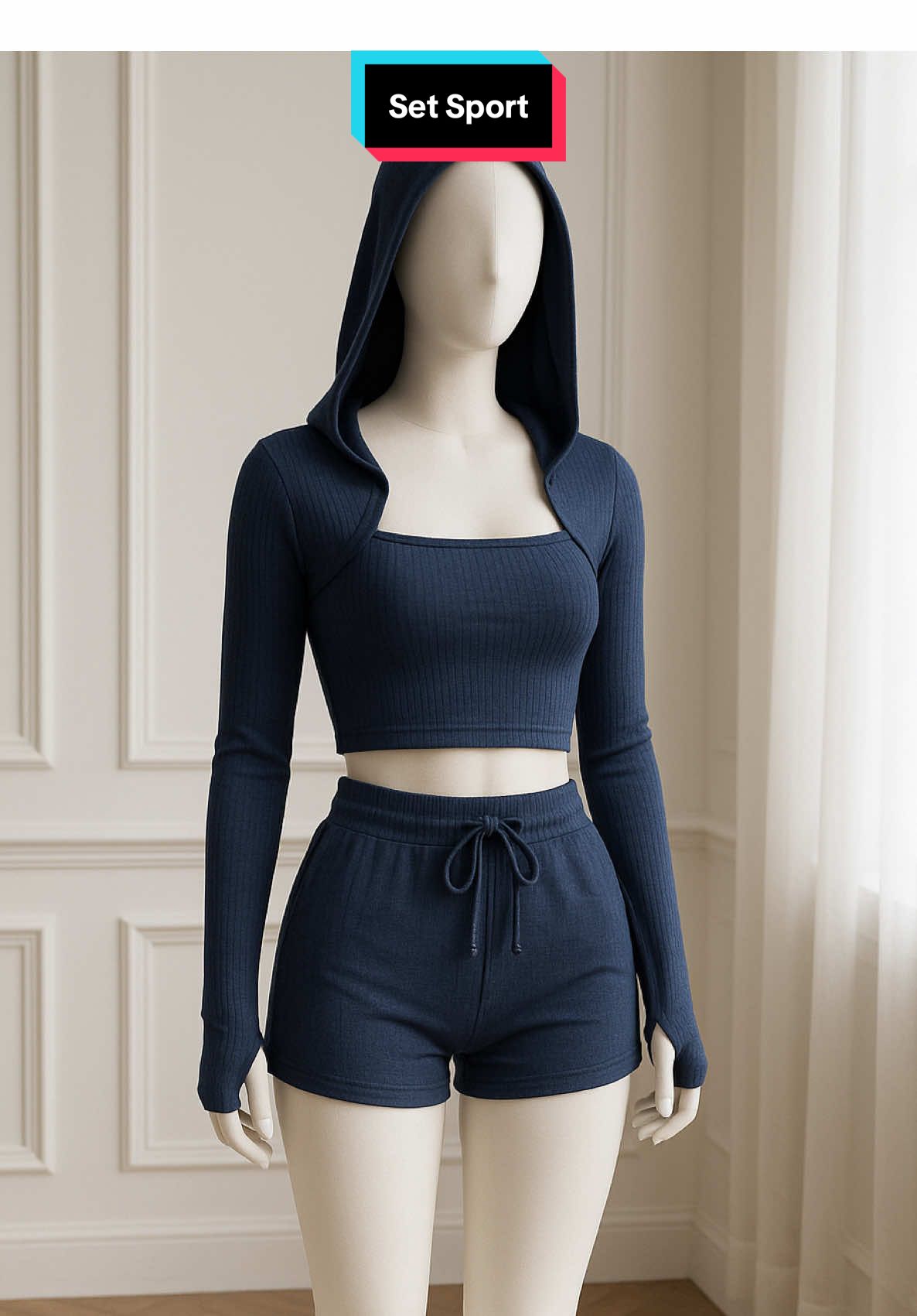 Korean Bodycon Sexy U Neck Autumn Hooded Top Short Sexy Slimming Hot Girl High Waisted Shorts Set Sports Suit W1036 --- Size: All Size Bahan: Polyester Style: Sexy Slim Fit Pengiriman Senin-Jumat (08:00-16:00) --- #setelan #setelanwanita #bajuwanita #oneset 