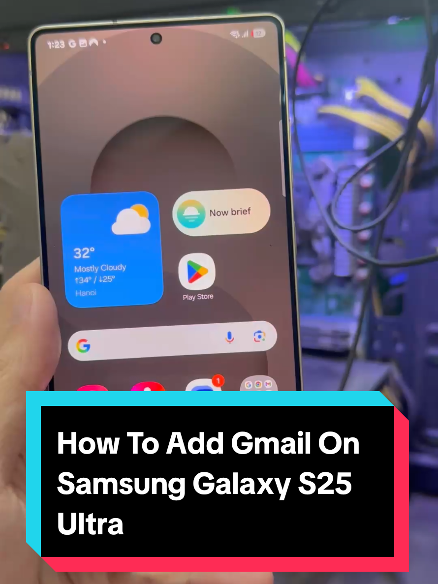 How To Add Gmail On Samsung Galaxy S25 Ultra #GalaxyS25Ultra #GmailTips  #TechTutorial 