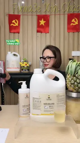 Nước rửa chén FUWA3E can 3.8L siêu tiết kiệm. Dùng cực thích, lại còn an toàn cho da tay nữa chứ!