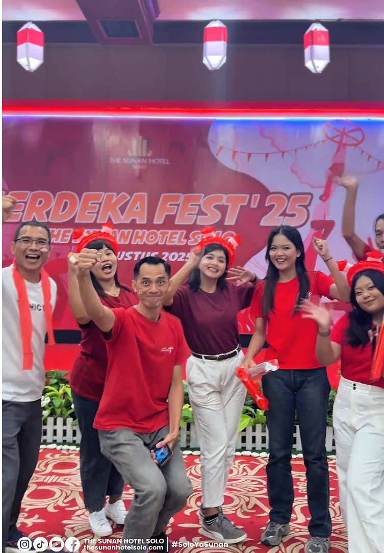 Merdeka bukan hanya dirayakan, tapi juga dirasakan lewat kebersamaan ❤️ Lomba seru, tawa meriah, semangat tak terkalahkan! #lomba #thesunanhotel #merdeka #hutri80 #lomba17agustus 