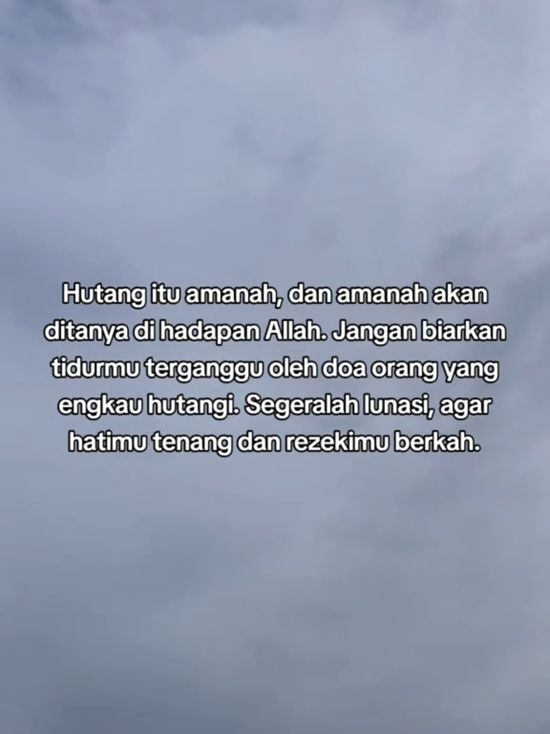 Hutang itu amanah #bayarhutang #hutang #shortvideo 