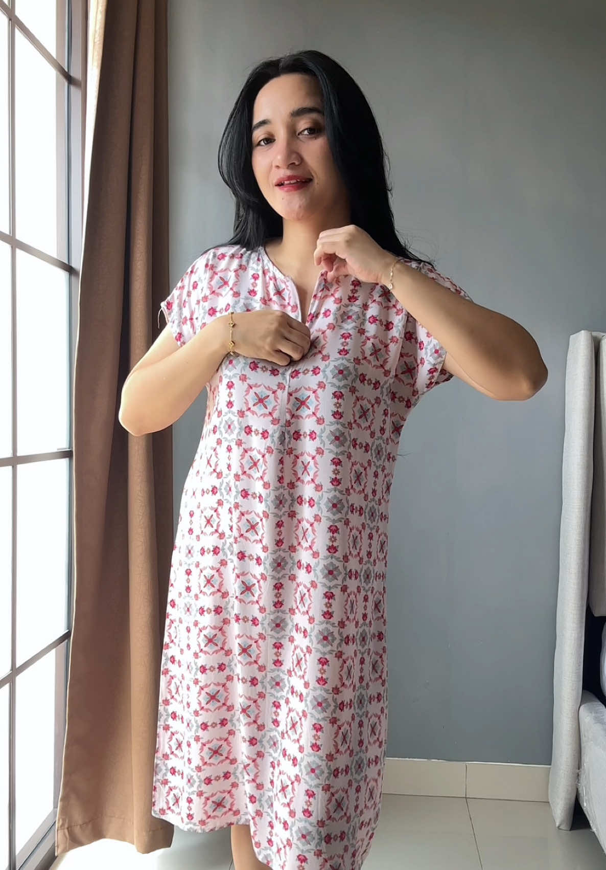 Daster ada zippernya bahan adem pake rayon 😍